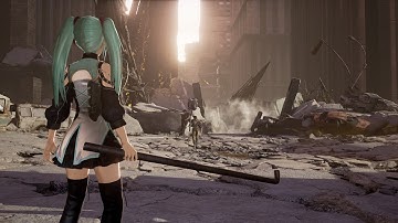 hatsune miku hits you with a pipe but CODE VEIN