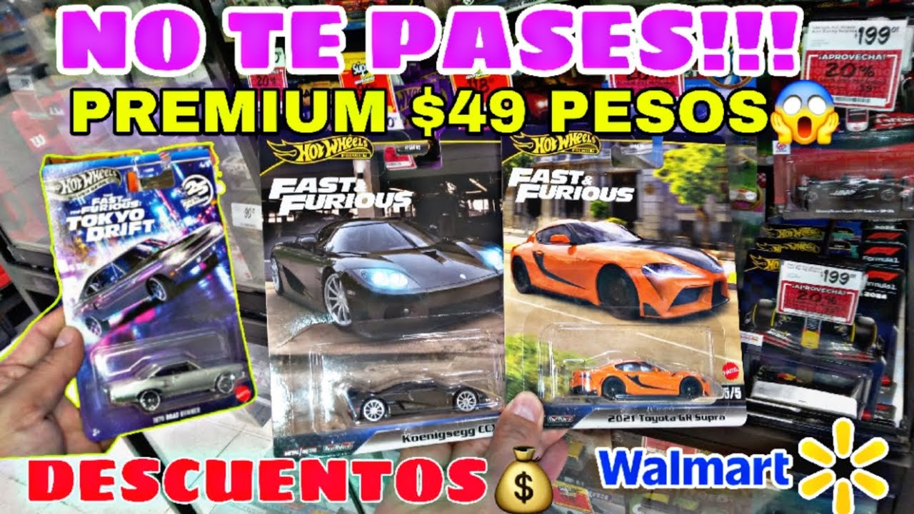 HOT WHEELS premium $49 Pesos 😱💰 #diecasthotwheels#hotwheelscollection#fastandfurious#walmart