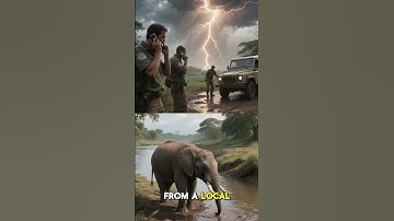 Animal Rescue: Giant Elephant Saved from Crocodile’s Deadly Ambush #facts #wildlife #animals #shorts
