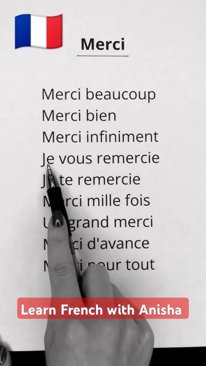 how-to-say-thanks-in-french-youtube