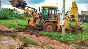 JCB 3dx Digging a Trench video | JCB | Backhoes | Fantastic jcb