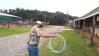 Breaking In & Conditioning Team Roping Ropes!