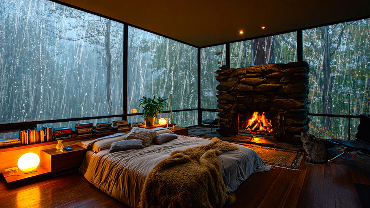 Rain Sounds for Sleeping No Ads — Fast Sleep, Deep Rest, Anxiety Relief & White Noise
