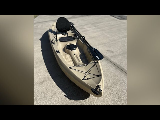 DIY trolling motor remote steering on Lifetime Tamarack Kayak powered by  ECO-WORTHY LifePO4 battery 