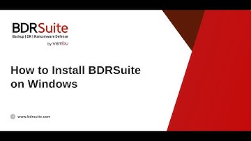 How to Install BDRSuite Backup Server on Windows