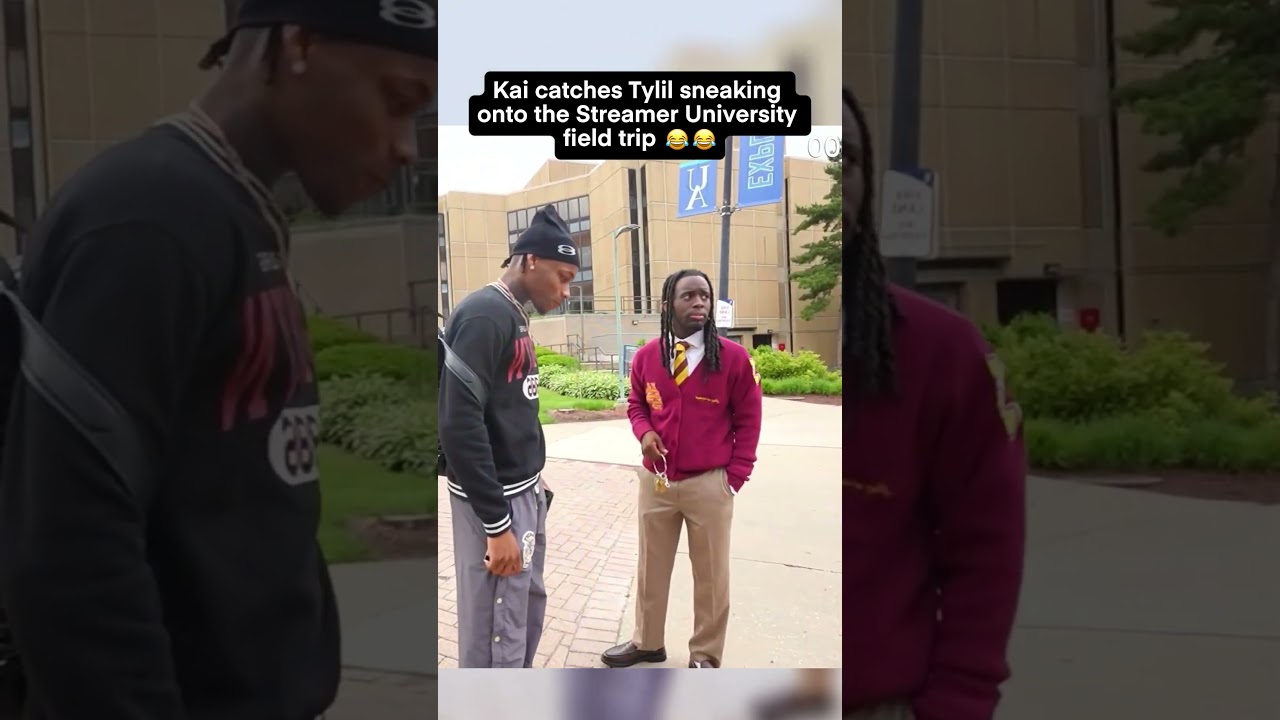 Kai catches Tylil sneaking onto the Streamer University field trip 