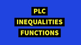 Lect#23 PLC Inequalities Program