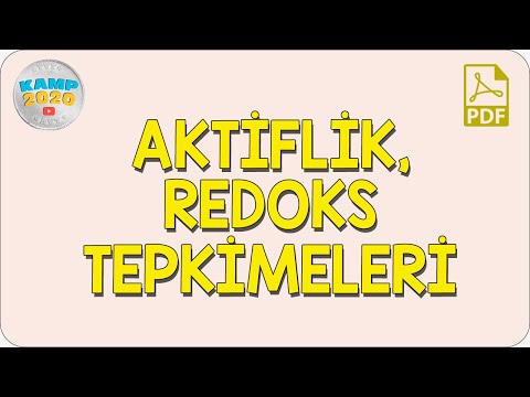 Aktiflik, Redoks Tepkimeleri ve Piller | AYT Kimya 2020