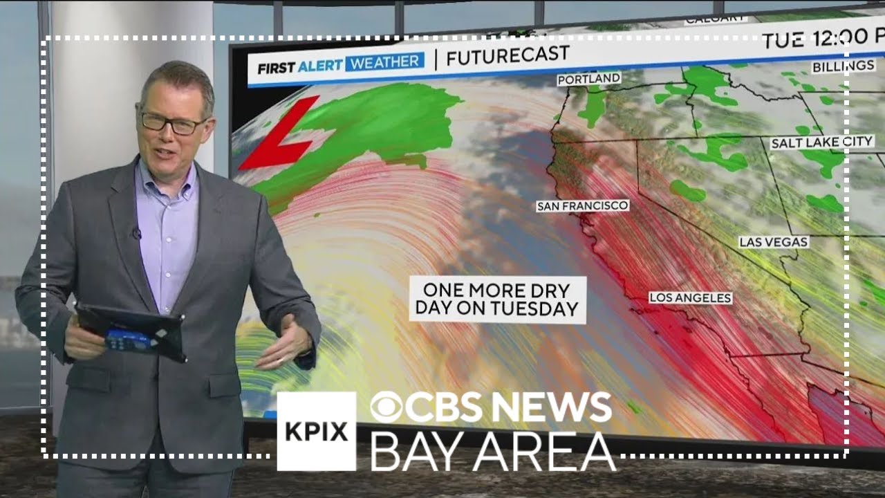 One more dry day on Tuesday with rain headed over later in the week ...
