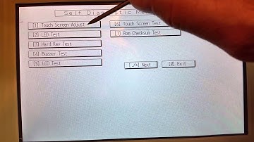 Ricoh touch screen adjustment