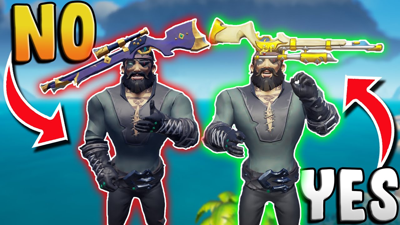  The BEST GUN skins in Sea of Thieves!? Easier KILLS and AIMING!!
