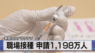 新型コロナワクチン　職場接種 申請1,198万人（2021年6月17日）