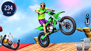Bike Stunt Racing Tracks Simulator 3D - Impossible Motor Bike Motocross Driving - Android GamePlay screenshot 2