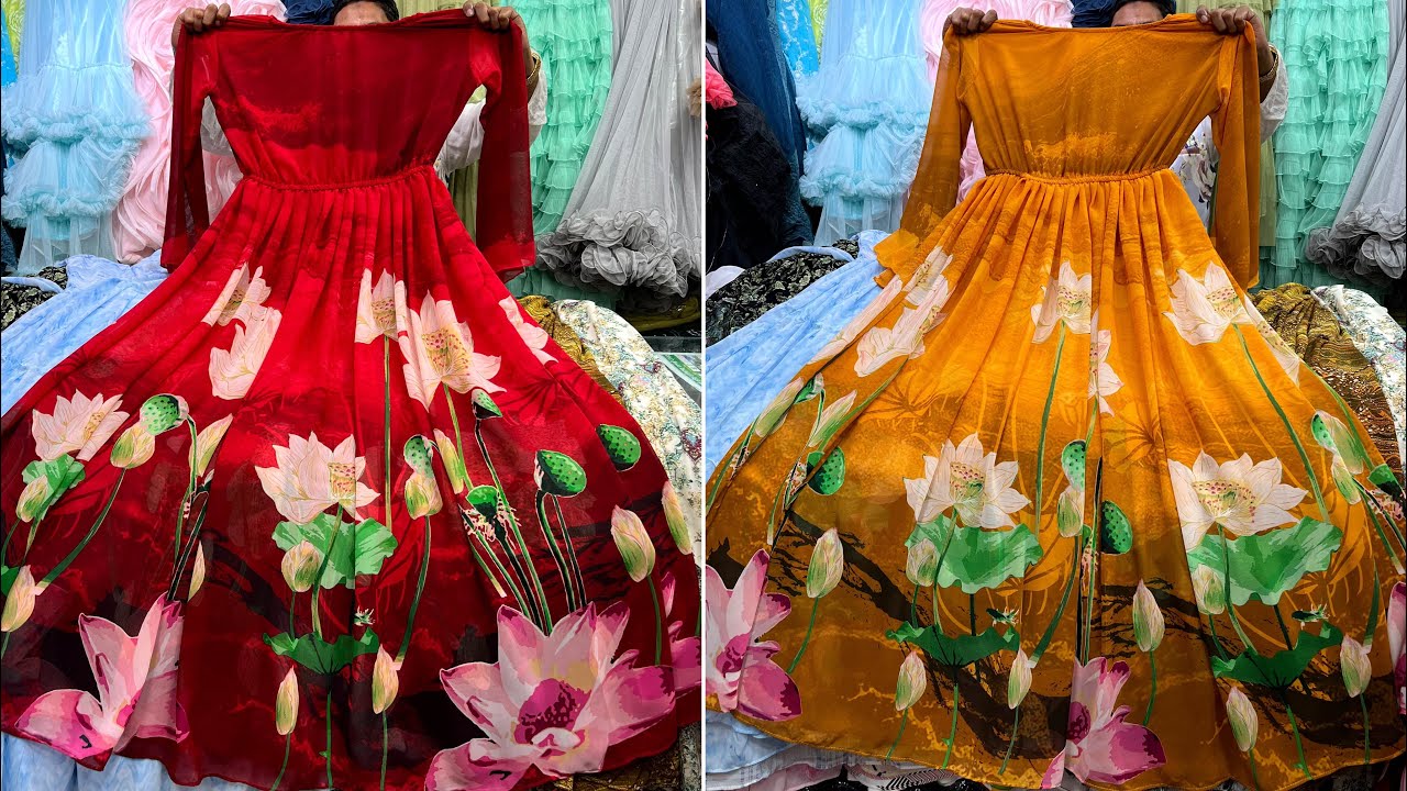 Most requested floral gown,5 layer long dress collection 2023 || সবচেয়ে কমদামে ফ্লোরাল গাউন