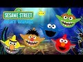Baby Shark Sesame Streets Elmo Bert & Ernie Cookie Monster Shark Song Nursery Rhyme