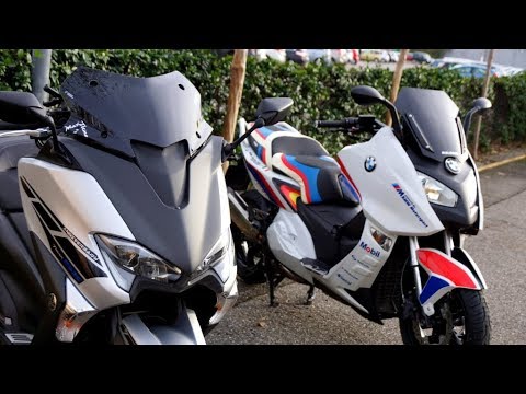 T MAX Vs BMW C600 Sport EXHAUST SOUND - YouTube