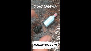 Sony BRAVIA Mount Tips  #sony #diy