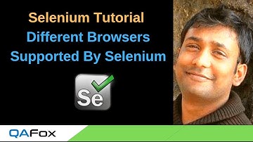 What are the different browsers supported by Selenium - Introduction to Selenium - Part 6