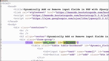 Dynamically Add   Remove input fields in PHP with Jquery Ajax   YouTube