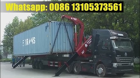 Container Side Loader Side Loading Container Trailer