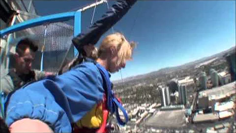 Carol Jumps off the Stratosphere (Sky Jump)  - Las Vegas Nevada - June 2011
