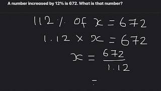 Reverse Percentages with Percentage Increase and Decrease