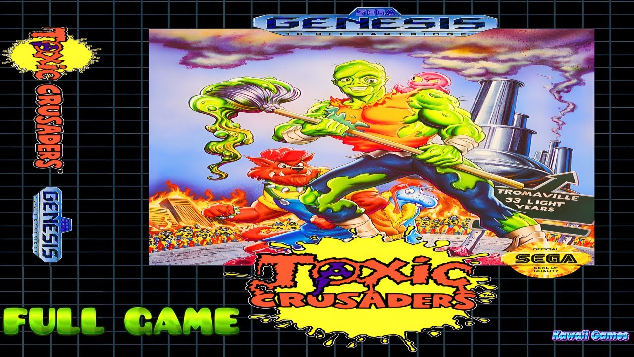 Toxic Crusaders [SEGA GENESIS/MEGA DRIVE] Gameplay Walkthrough FULL GAME [4K60ᶠᵖˢ🔴]