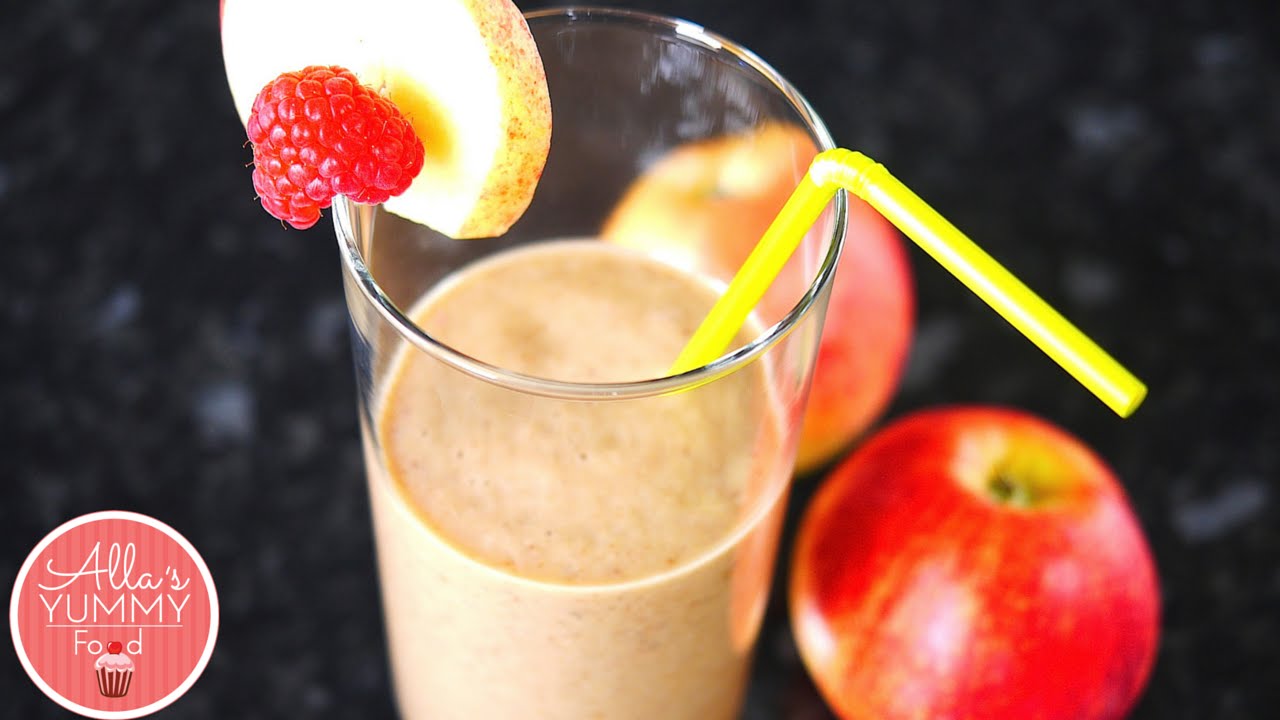 Healthy Breakfast Apple Cinnamon Breakfast Smoothie Weight loss YouTube