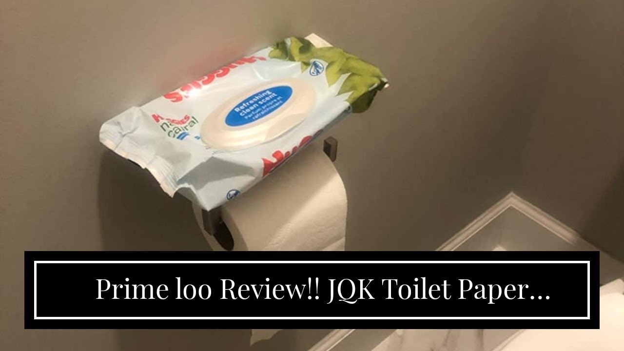 Great commode Review!! JQK Toilet Paper Holder Shelf, Bathroom Tissue Roll Holder with Phone Sh