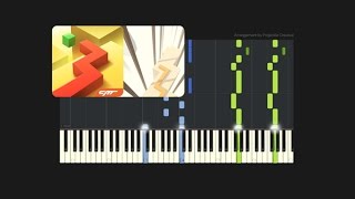 Dancing Line - The Piano // Custom Arrangement (Synthesia Tutorial + MIDI + PDF)