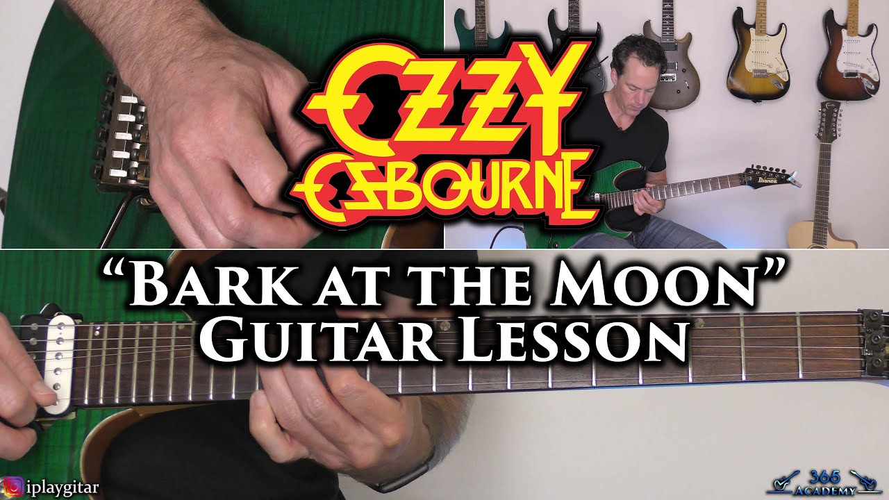 Ozzy Osbourne - Bark at the Moon Guitar Lesson (FULL SONG) - YouTube