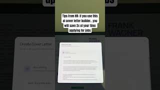 Tips from HR if you use this ai cover letter builder you will save 2x of your time applying for jobs