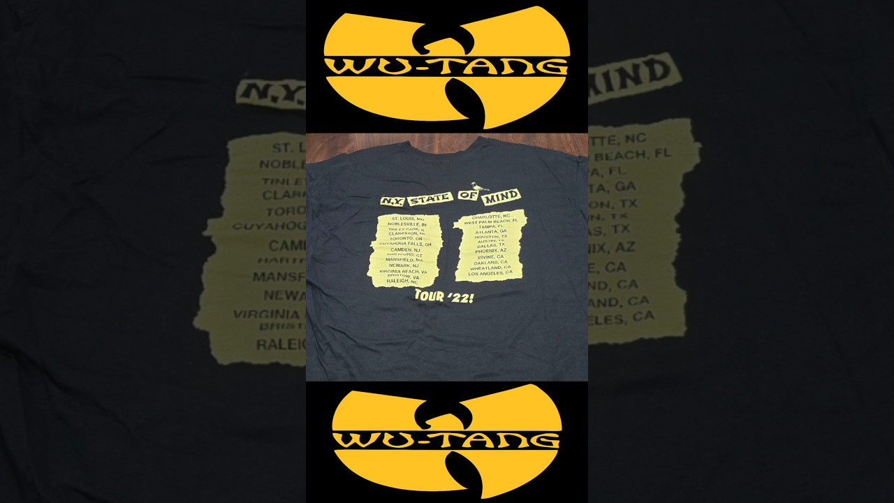 Wu-Tang Clan ○ State of Mind Tour '22 T-shirt Pt. 2 - YouTube