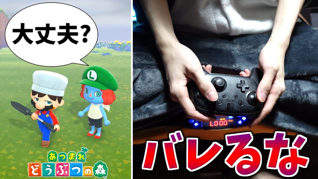 【爆笑】ブルブルマシーンに乗りながら友達とゲームしてみた【あつまれどうぶつの森 / あつ森】