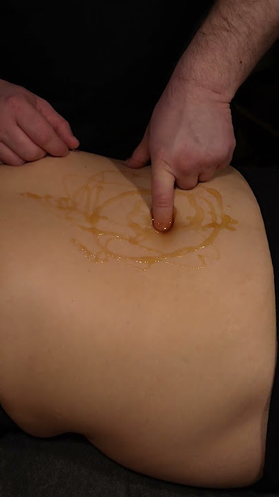 Deep Honey Belly Button Massage - ASMR Relaxing