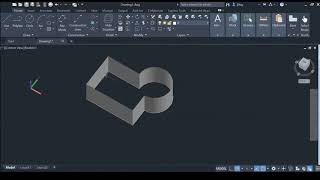 Using Extrude in AutoCAD 2020
