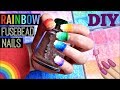 DIY Rainbow Mini Perler/Artkal Bead Nail Art