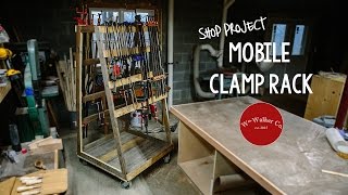 I show you how to build a mobile clamp rack for storing your woodworking clamps. A really quick project using whatever material 