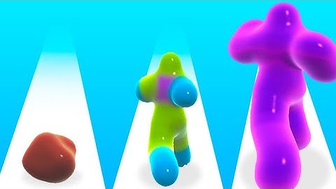 Blob runner 3d! all level gaming walkthrough gameplay android, ios,satisfying & relaxing video game.