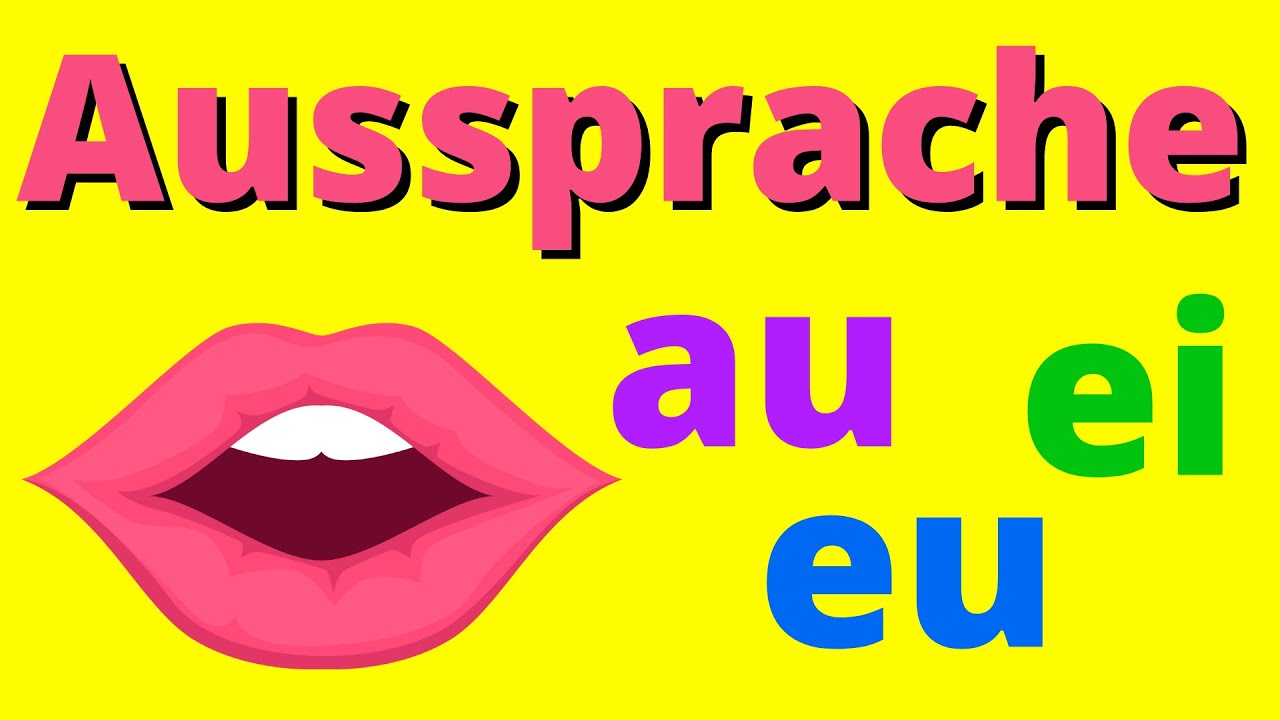 Deutsch A1 Aussprache verbessern German phonics