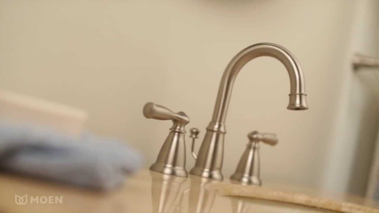 How To Install A Moen Bathroom Faucet Banbury® Widespread Bathroom Sink Faucet | Moen Features Spotlight - YouTube