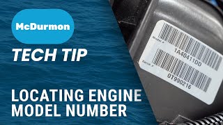 How to Locate Engine Model and Serial Numbers: McDurmon Distributing