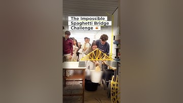 Ieders brug is mislukt... Behalve de laatste 🤯 #engineering #satisfying #shorts