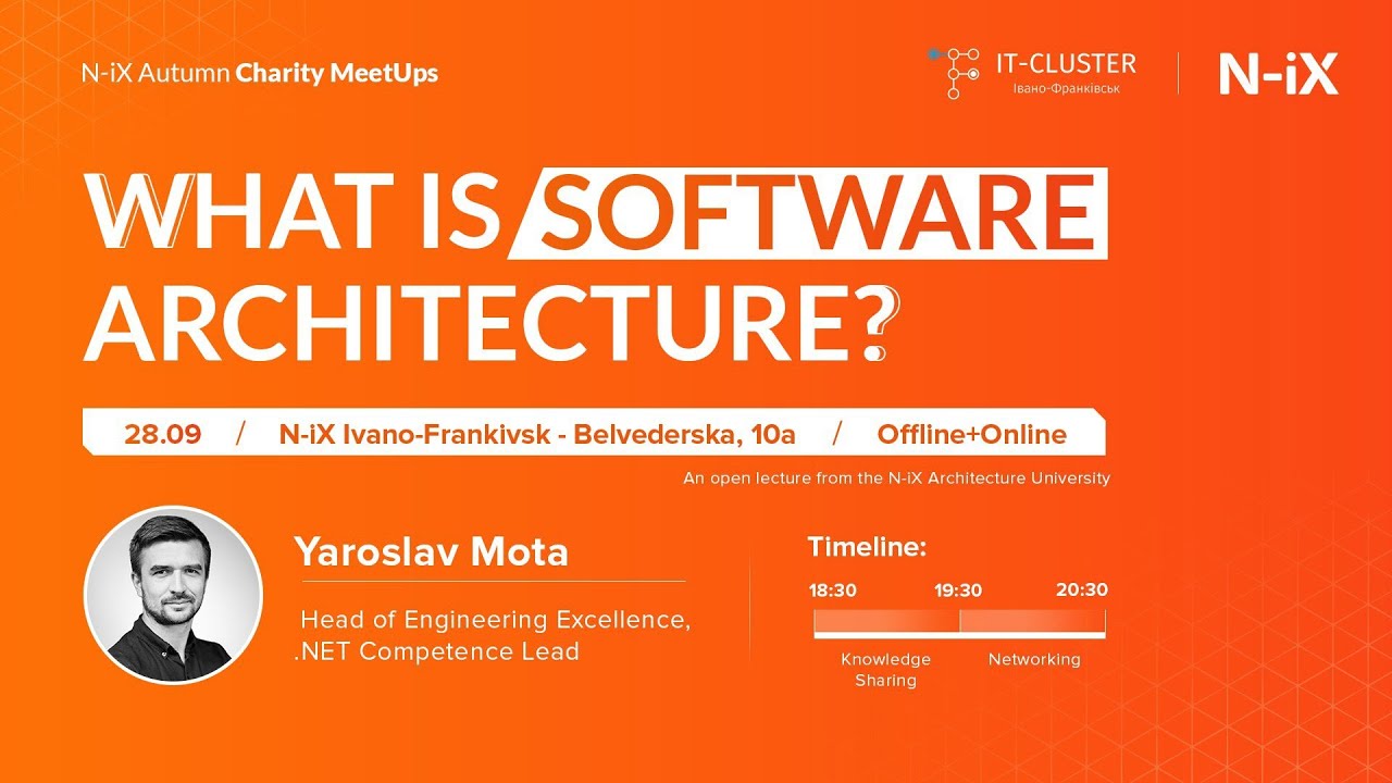 What is software architecture? - N-iX Autumn Charity Meetups
