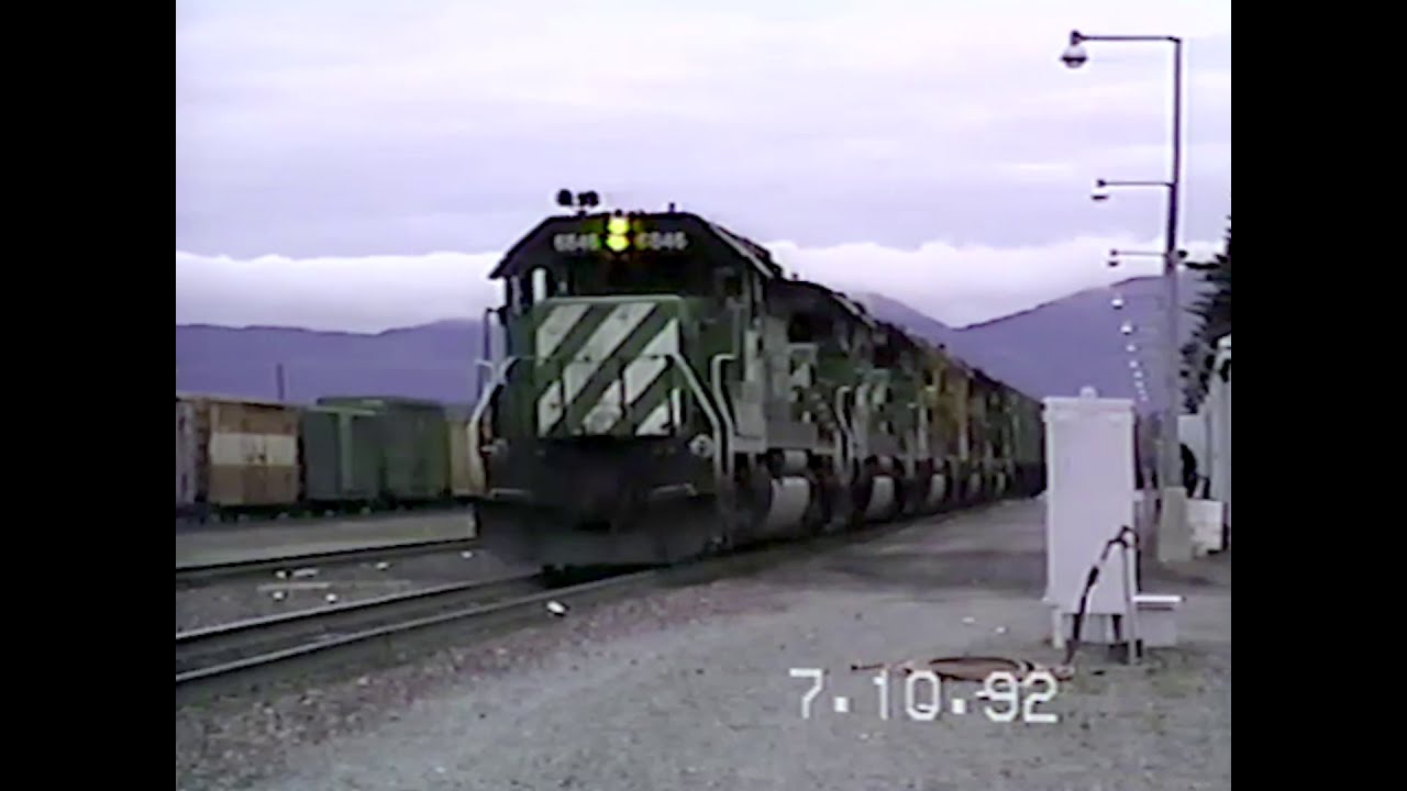Burlington Northern in Whitefish, MT July 1992