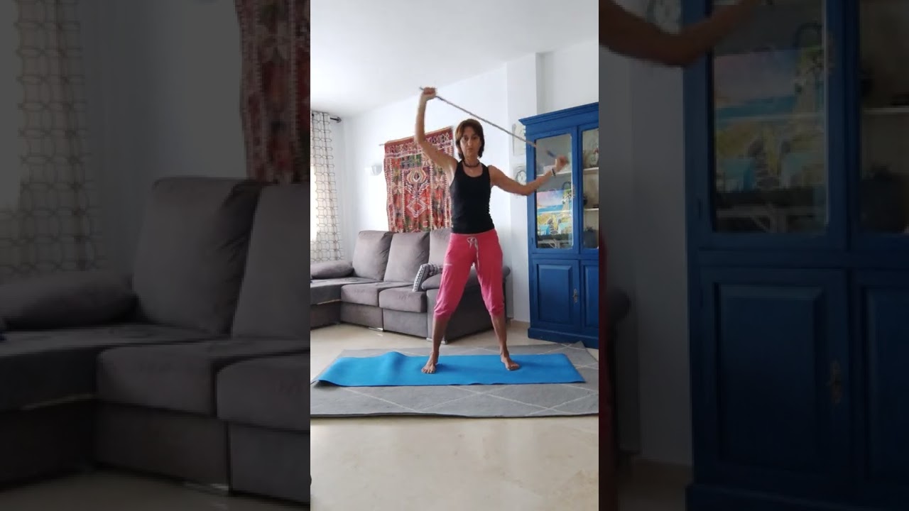 Lezione completa CON BASTONE , ginnastica dolce.