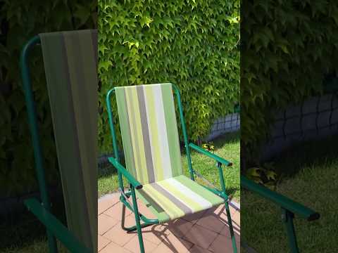 Стілець складний туристичний Vitan Дачний 2110028 для риболовлі походів та пікніка, видео 1