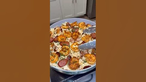 Creamy Sausage and Shrimp Pasta🔥😮‍💨#seafood #pasta #recipe