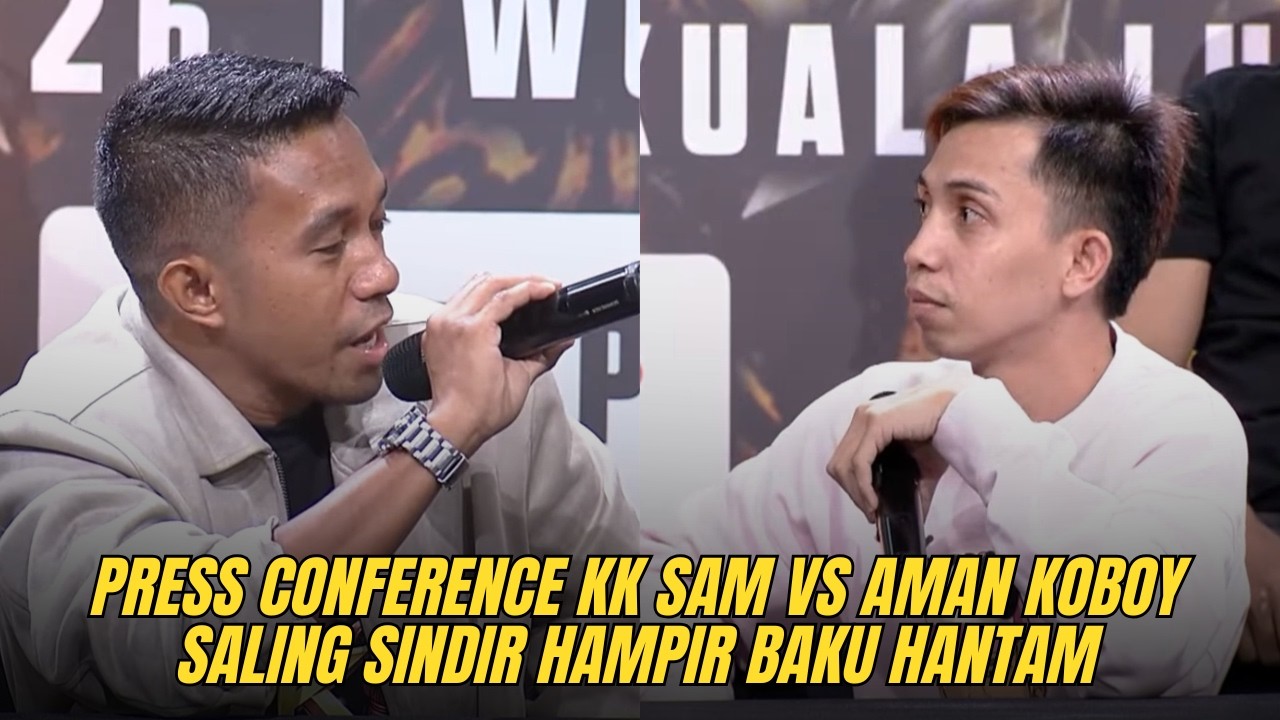 Press Conference KK Sam VS Aman Koboy Byon Combat Showbizz 7 - YouTube