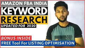 KEYWORD RESEARCH Amazon FBA Step-by-step [ Cool Tool for Listing Optimisation ] updated for 2020